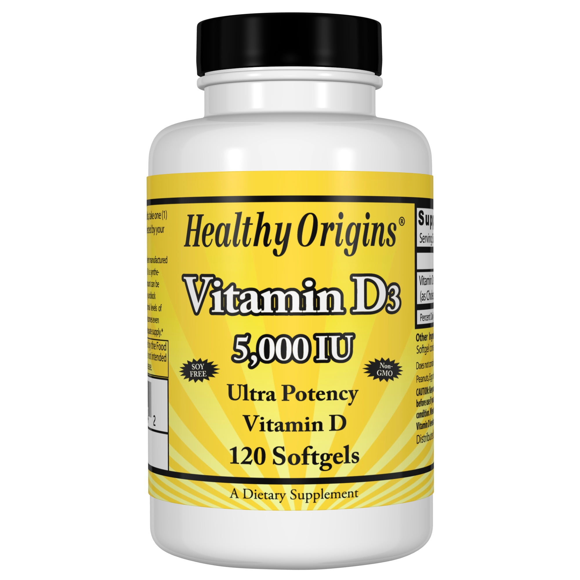 Healthy Origins Vitamin D3 10,000 IU, 120 Softgels