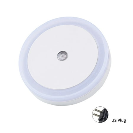 

Dido Night Light LED 0.5W 30-40lm Automatic Sensor Lamp Plastic Wall Socket Bedside Light US Plug White
