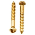 thumbnail image 3 of Musiclily Ultra 3.5x30mm Stainless Steel Mounting Screws for Electric Guitar PRS Style Tremolo Bridge, Gold (Set of 6), 3 of 5