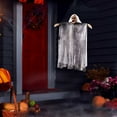 thumbnail image 5 of Halloween Hanging Ghost Voice Control Activated with Light & Sound, Motion Sensor Skeleton Horror Decoration for Indoor Outdoor Porch Yard Scary Party Props, 5 of 7