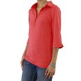 thumbnail image 2 of Ladies Viscose Lycra Long Sleeve Polo Shirt With Satin Collar, 2 of 2