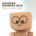 thumbnail image 6 of KWHOME Wooden Man Figurine with 12 Expressions, Handmade Feet Wooden Doll, Car Ornaments, Funny Wood Desktop Decor, Creative Halooween Christmas Gifts for Adult, Teen,1PCS, 6 of 10