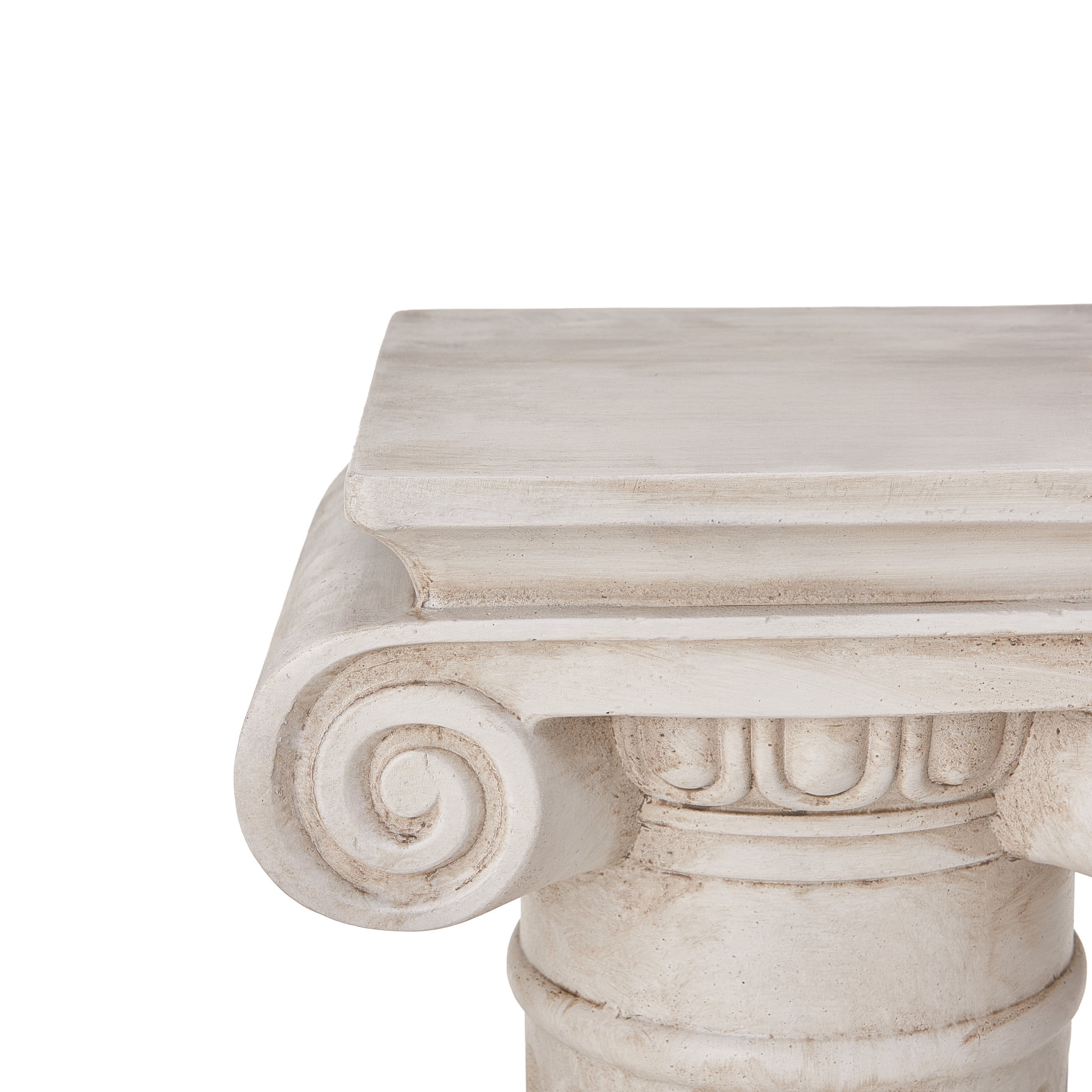 Christopher Knight Home 39.3" Classical Column Plant Stand, Indoor Outdoor Display Pedestal, Antique White