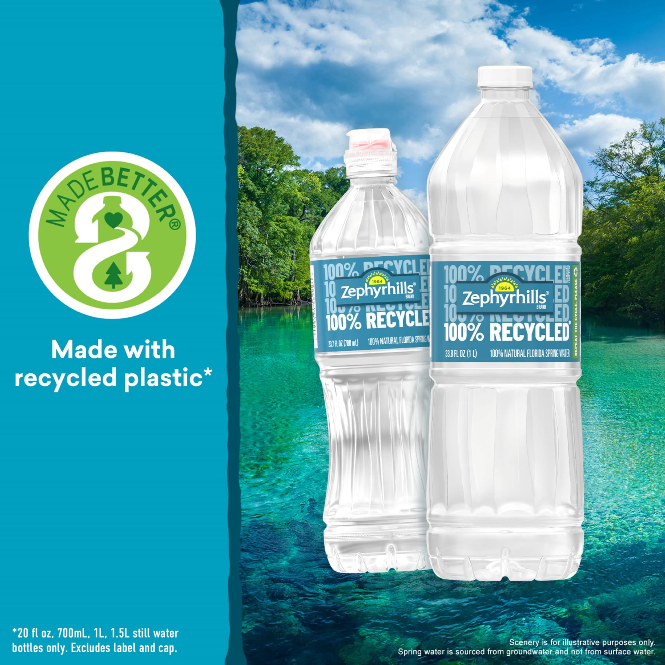 Zephyrhills Florida Spring Water, 1 gal, Single Plastic Jug