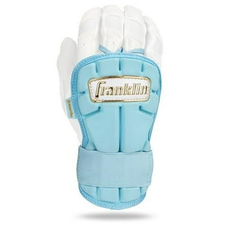 Franklin Sports MLB Medium Batting Gloves, Natural II Pearl and