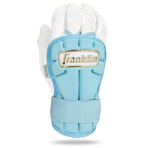 Franklin Sports Baseball Hand Wrist Guard - PRT LG Series Adult Hand Wrist Protector for Batting - Protective Shield - Righty Lefty Hitters - Navy - One Size - Adult