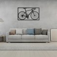 thumbnail image 3 of Arte de pared de bicicleta, escultura creativa de pared para sala de estar, dormitorio, tallado, artesanía de metal coleccionable, rústico, pasillo, oficina, club, bar, decoración de Negro, 3 of 8