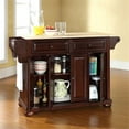 thumbnail image 5 of Bowery Hill 2-Drawer Traditional Wood Kitchen Island in Mahogany, 5 of 6