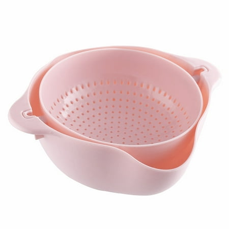 

Grandest Birch 1 Set Separation Design Washing Strainer Efficient PP Vegetable Cleaning Draining Bowl Kitchen Tools Quick Drainage