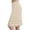 Beige, variant on Half Slips for Women Elastic Waist Lace Hem Knee Length Underskirt Dress Extender