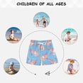 thumbnail image 6 of Kids' Beach Pants Comfortable Swim Trunks Cartoon Shrimps Pattern Shorts for Pool Vacation and Lounge Wear 4T, 6 of 8