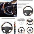 thumbnail image 4 of Uorisanigo 10 Pack American Flag Sunflower Car Seat Cover with Soft Elastic Steering Wheel Cover Auto Water Cup Coaster and Cars Seat Belt Cover Chapstick Holder Universal Fit Most Car SUV, 4 of 7