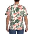 thumbnail image 3 of Vsdgher Lilies Flowers Print Men's Dry Fit Mesh Athletic Shirts Moisture Wicking Tennis T-Shirt Tops, 3 of 9