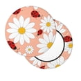 thumbnail image 2 of Disketp Daisy and Ladybug Funda Redonda para Taburete, Funda de Cojín para Silla de Bar Suave y Elástica-12 inch, 2 of 7