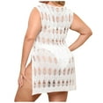 thumbnail image 4 of Fashion New Arrivals AXXD White Cover Up for Swimsuits Women New Fashion Beach Sexy Hem Cover Up Hollow-out Breathable Swimwear, 4 of 9