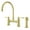 Brushed Gold, variant on Pfister LG31-TDC Port Haven 1.8 GPM Widespread Bridge Kitchen Faucet - Chrome