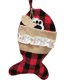 thumbnail image 1 of Bolsas de mano reutilizables con estampado de cuadros clásicos de mascotas y medias de caramelos navideños, 1 of 8