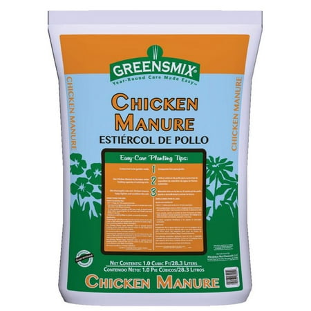 Greensmix 1 Cu Ft Chicken Manure (Best Way To Spread Manure On Lawn)
