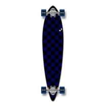 Yocaher Pintail Longboard Complete Checker Blue
