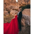thumbnail image 4 of Unique Flying Dresses Photoshoot Dress | Flowy Dress | Satin Dress | Long Flying Dress | Flying Dress for Photoshoot| Long Train Dress |Women's Handmade Flying Dresses, 4 of 6