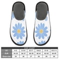 thumbnail image 5 of IAUYY Memory Foam House Slippers Suitable for Both Men and Women. Comfortable, Anti-Slip Plush Flat-Bottomed Slippers The Best Holiday Gift Blue Flower, 5 of 9