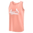 thumbnail image 2 of Men's Fanatics Coral St. Louis Cardinals Elements Tank Top, 2 of 3