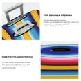 thumbnail image 3 of Uemuo Yellow Blue Mexican Blanket Stripes Printed Washable Luggage Cover - Fashion Suitcase Protector Fits 18-32 Inch Luggage-Large, 3 of 7