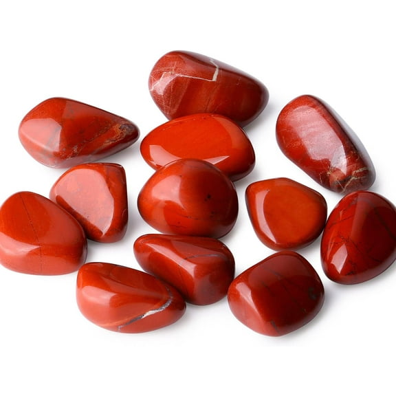 Red Jasper Healing Crystals Stones Set Natural Tumbled Polished Crystal Stones Bulk Irregular Pebble Stones Fish Tank Rocks 0.45 lbs