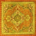 thumbnail image 1 of Ahgly Company Indoor Square Persian Yellow Traditional Area Rugs, 8' Square, 1 of 4