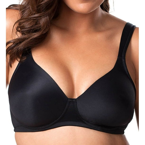 Women's Leading Lady 5028 Lightly Padded Contour Underwire Bra (Black 44A)