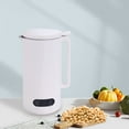 thumbnail image 3 of Soymilk Maker - 350ml/11oz Juicer Soy Milk Machine w/Stainless Steel and Blade, Timing, Water Level Line, Multi Cooker Mixer for Rice Cereal Boiling, Automatic Heating & Cleaning, US Plug 110V (White), 3 of 9