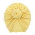 thumbnail image 2 of Splozh Newborn Girl Beanies Preemie Hats Baby Bow Cap Warm Cotton Hospital Baby Beanie for Boy Girl Newborn Infant,Yellow,One Size, 2 of 3