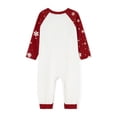 thumbnail image 2 of Inevnen Christmas Family Pajamas Matching Set Tree Letters Print T-shirt with Snow Print Pants, 2 of 4