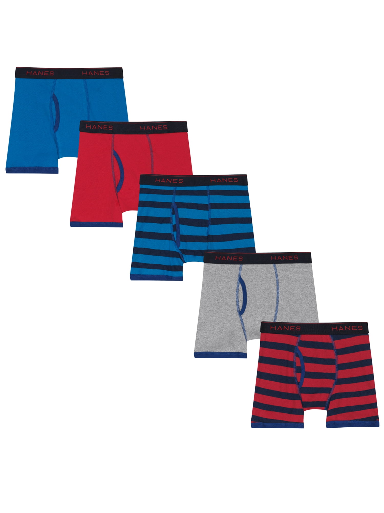 Hanes Hanes Boys Underwear, 5 Pack Tagless ComfortSoft Boxer Briefs