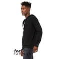 thumbnail image 3 of Bella+Canvas 3741 FWD Fashion Unisex Full-Zip Fleece with Zippered Hood-Black-M, 3 of 3