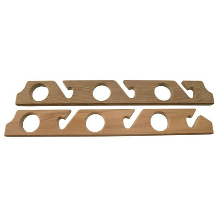 Whitecap 60614 Teak Six Rod Fishing Rod Storage Rack