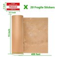 thumbnail image 2 of Rollo de papel para cojines en forma de panal de abeja, 15 x 122 m, Besitek, con pegatinas, 2 of 7