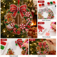 thumbnail image 4 of DIY Christmas Wreath Ornament Kit, Pre-Sorted Festive Beads for Bow Candy Cane Gingerbread Design, Relaxing Seasonal DIY Craft, 4 of 7