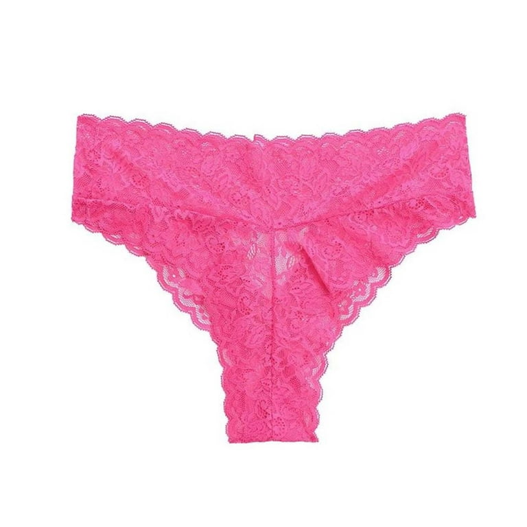 Zuwimk Panties For Women,Women's Cotton and Lace Thong Underwear