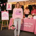 thumbnail image 4 of Yourumao Breast Cancer Shirts for Women Pink Ribbon 3/4 Sleeve Tops Crewneck Plus Size In October We Wear Pink Shirt for Breast Cancer Survivor, 4 of 7