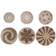 thumbnail image 1 of Cesta de pared elegante, decoración de ratán, de mimbre de seis piezas Sunnimix Cesta de pared, 1 of 8