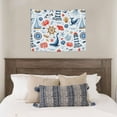 thumbnail image 4 of Picia Watercolor Nautical Pattern Tapestry-Tapestries for Bedroom Living Room Dorm(29x37"), 4 of 8