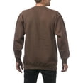 thumbnail image 2 of Pro Club Men's Heavyweight Crew Neck Fleece Pullover Sweater - Brown - Large, 2 of 4