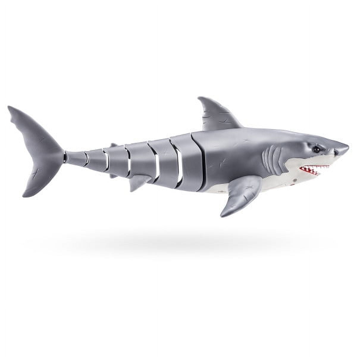 Robo Alive Great White Shark Series 1 by Zuru, BatteryPowered Robotic Light Up Shark Toy, Summer Poo(图4) Robo Alive Great White Shark Series 1 by Zuru, BatteryPowered Robotic Light Up Shark Toy, Summer Poo(图4)