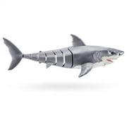 Robo Alive Great White Shark Series 1 Electronic Robot Light Up Bath Toy, Water Activated by ZURU