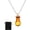 Champagne, variant on Ball Vial Necklace, 23mm Small Glass Bottles Jars Pendants with Cork Stoppers Velvet Bag for Jewelry DIY Crafts Purple -