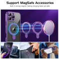 thumbnail image 3 of Funda GUAGUA para iPhone 16 Pro Max de 6.9 pulgadas con soporte magnético morado, 3 of 9