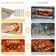 thumbnail image 6 of GPED Nonstick Carbon Steel Baking Sheet Set, 3-Piece Stackable Cookie Sheet Bakeware Set, 19/17/15 inch, Carbon Steel BPA Free Cooking and Baking Trays for Cakes and Cookies, Oven Safe (450°F), Gold, 6 of 7