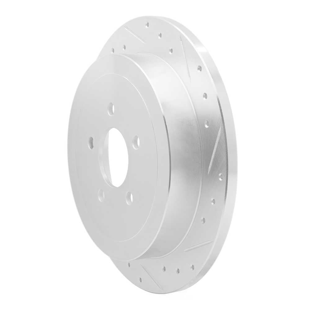Dynamic Friction Company 631-55004R DFC Brake Rotor - Drilled And Slotted - Silver