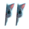 thumbnail image 2 of Pegatinas de pared de gato 2 piezas Pegatizas luminosas Pegatinas extraíbles Decoración de calcomanías de pared compactas para la sala de estar de, 2 of 9